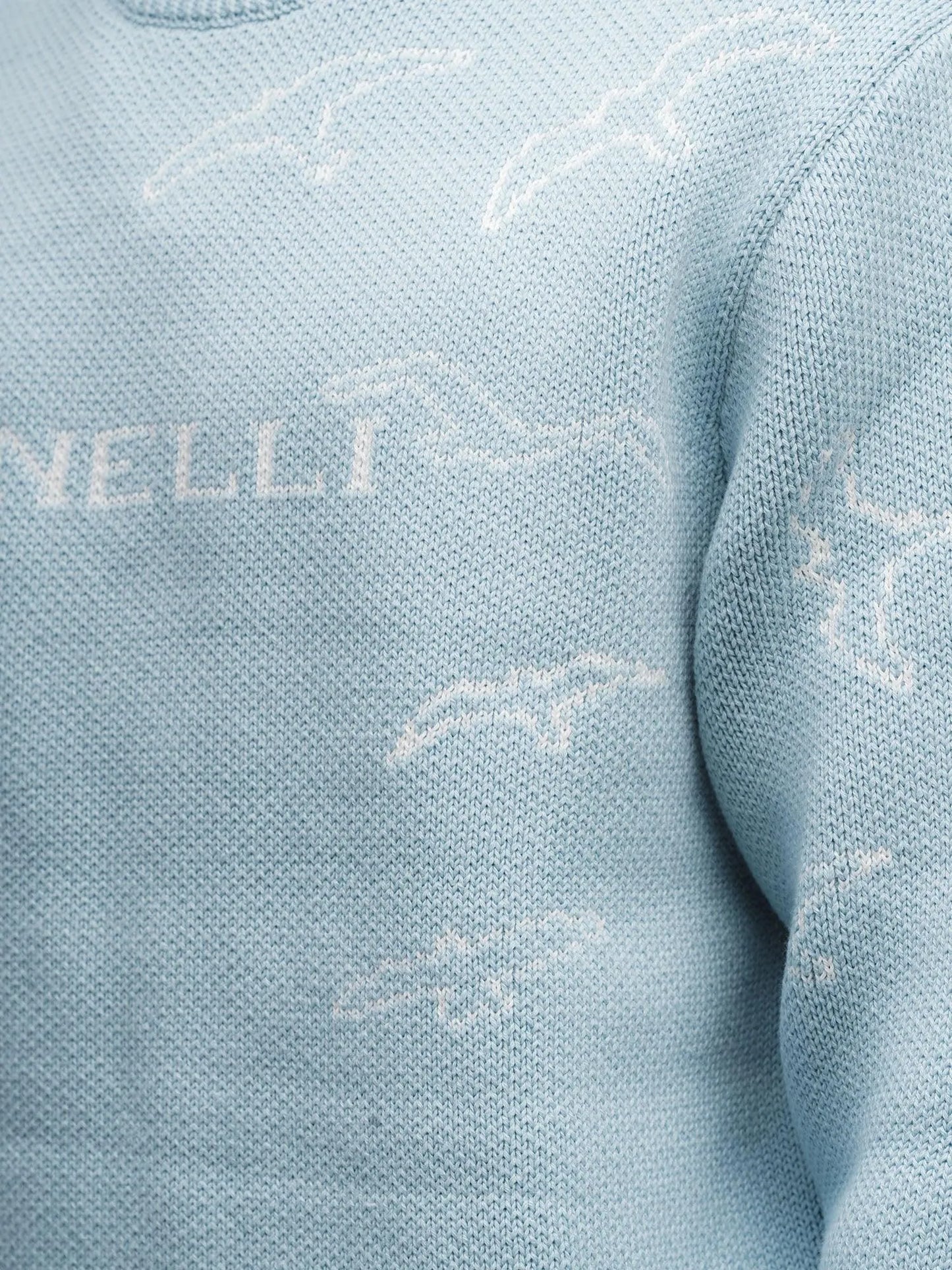 FINELLI Free Birds Knit Sweater Blue - HIDEOUT