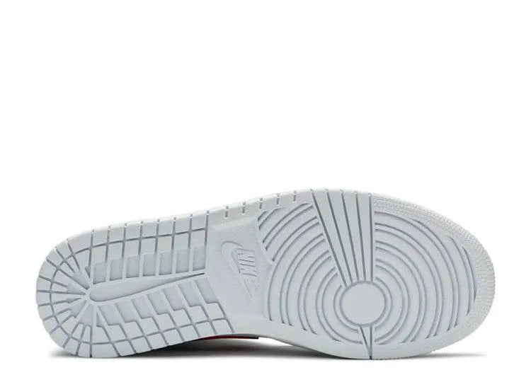 Air Jordan 1 Mid White University Red (W) - HIDEOUT