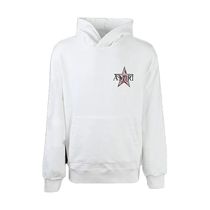 AMIRI Hoodie Paisley Blanc - HIDEOUT
