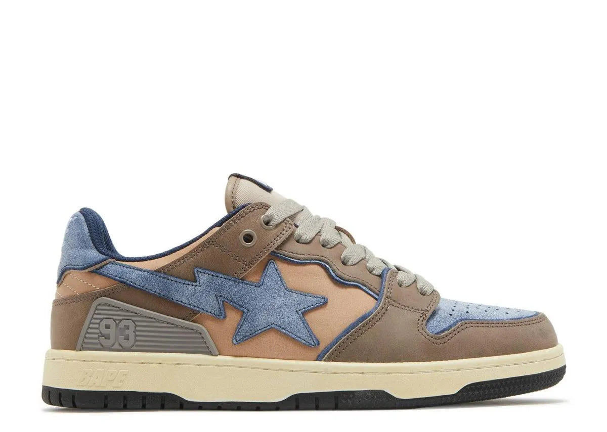 Bape Sk8 Sta Vintage Beige Navy - HIDEOUT