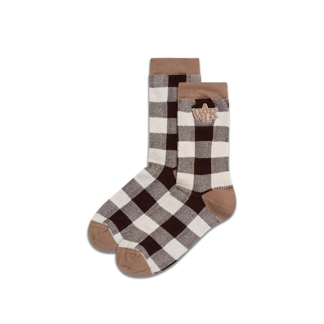 WALK IN PARIS CHAUSSETTES À MOTIF MARRON - HIDEOUT