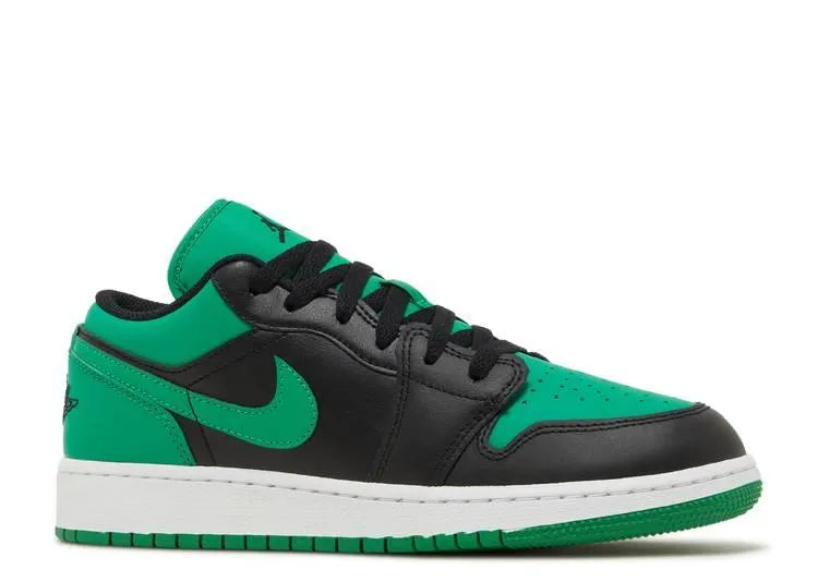 Air Jordan 1 Low Black Lucky Green (GS) - HIDEOUT
