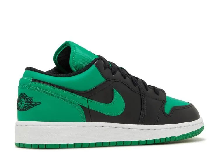 Air Jordan 1 Low Black Lucky Green (GS) - HIDEOUT