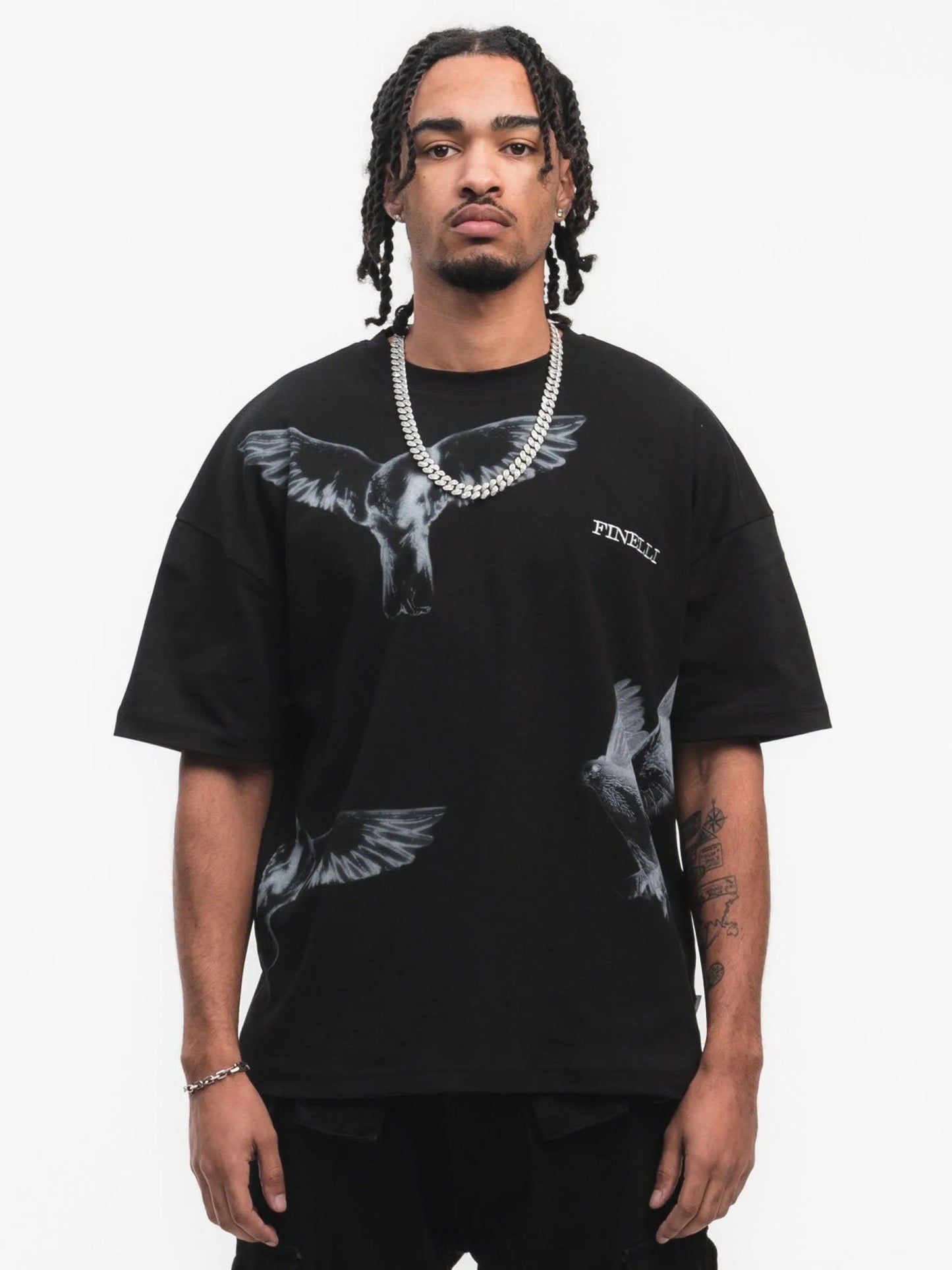 FINELLI Free Birds Black T-Shirt - HIDEOUT