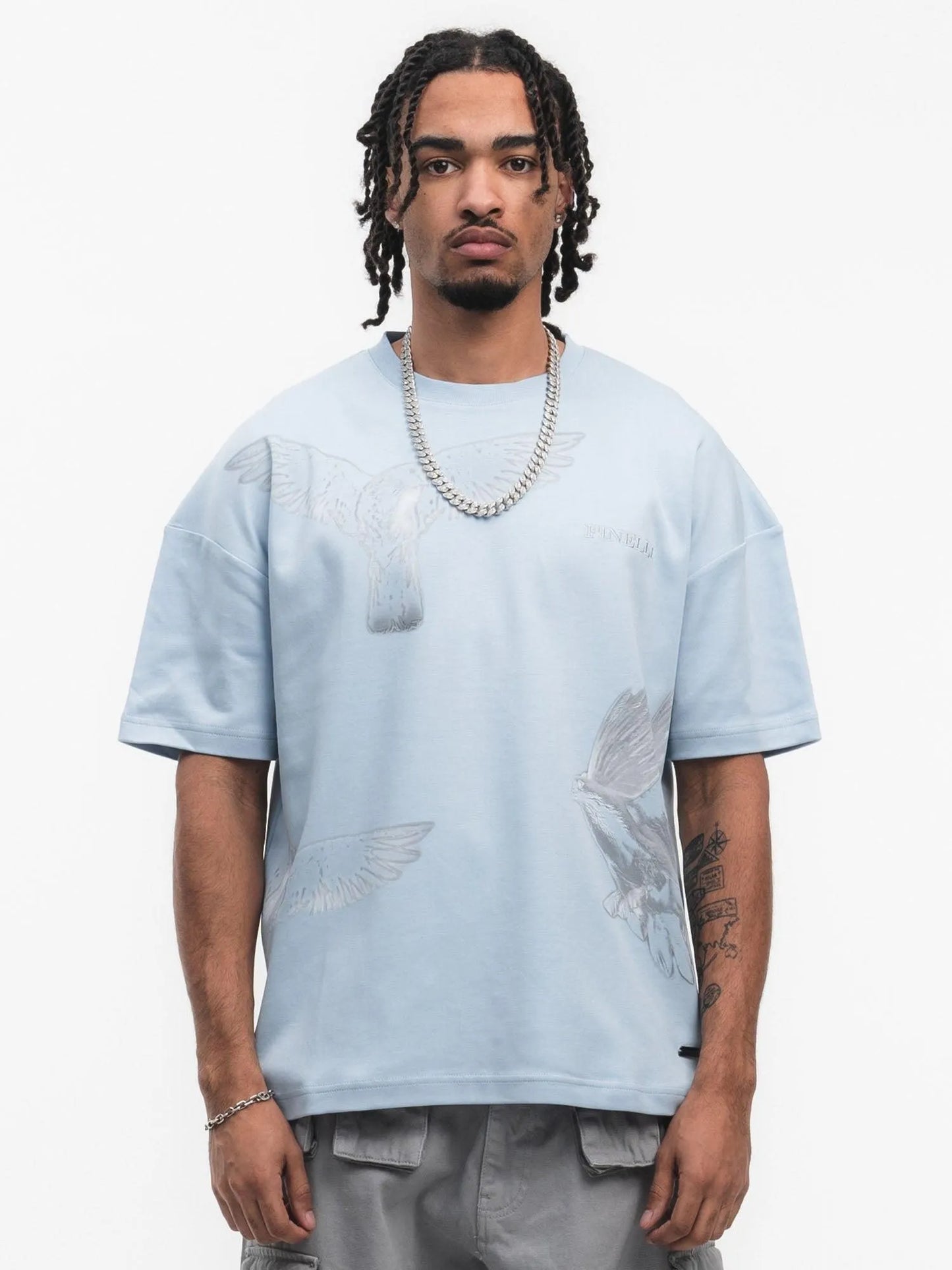 FINELLI Free Birds Blue T-Shirt - HIDEOUT
