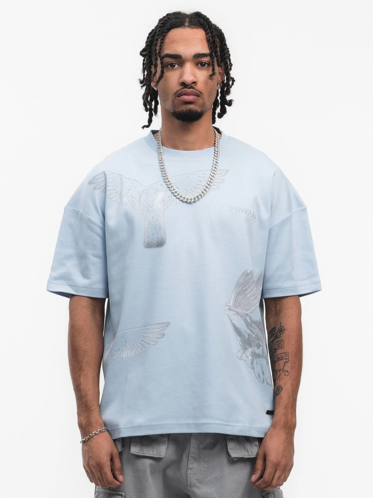 FINELLI Free Birds Blue T-Shirt - HIDEOUT