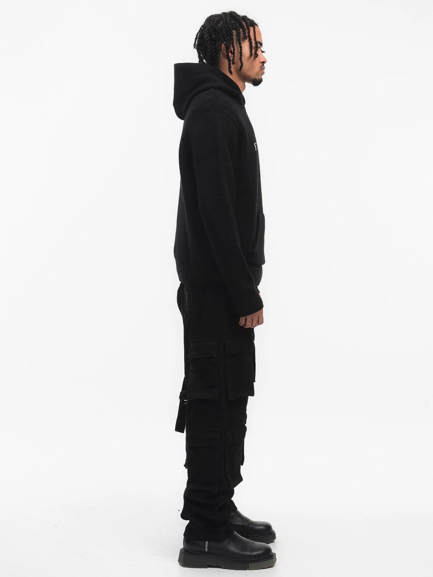 FINELLI Free Birds Knit Hoodie Black - HIDEOUT