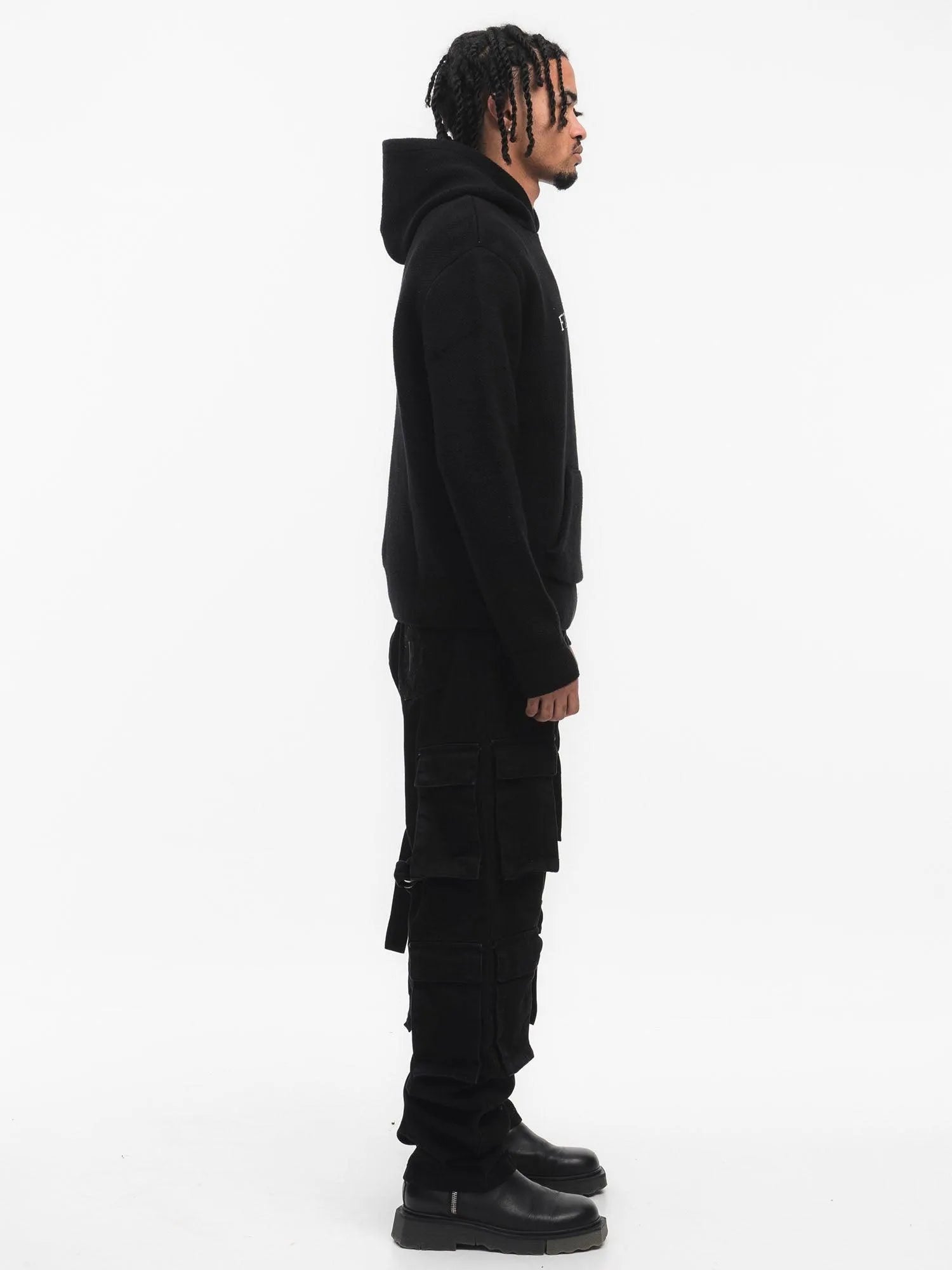 FINELLI Free Birds Knit Hoodie Black - HIDEOUT