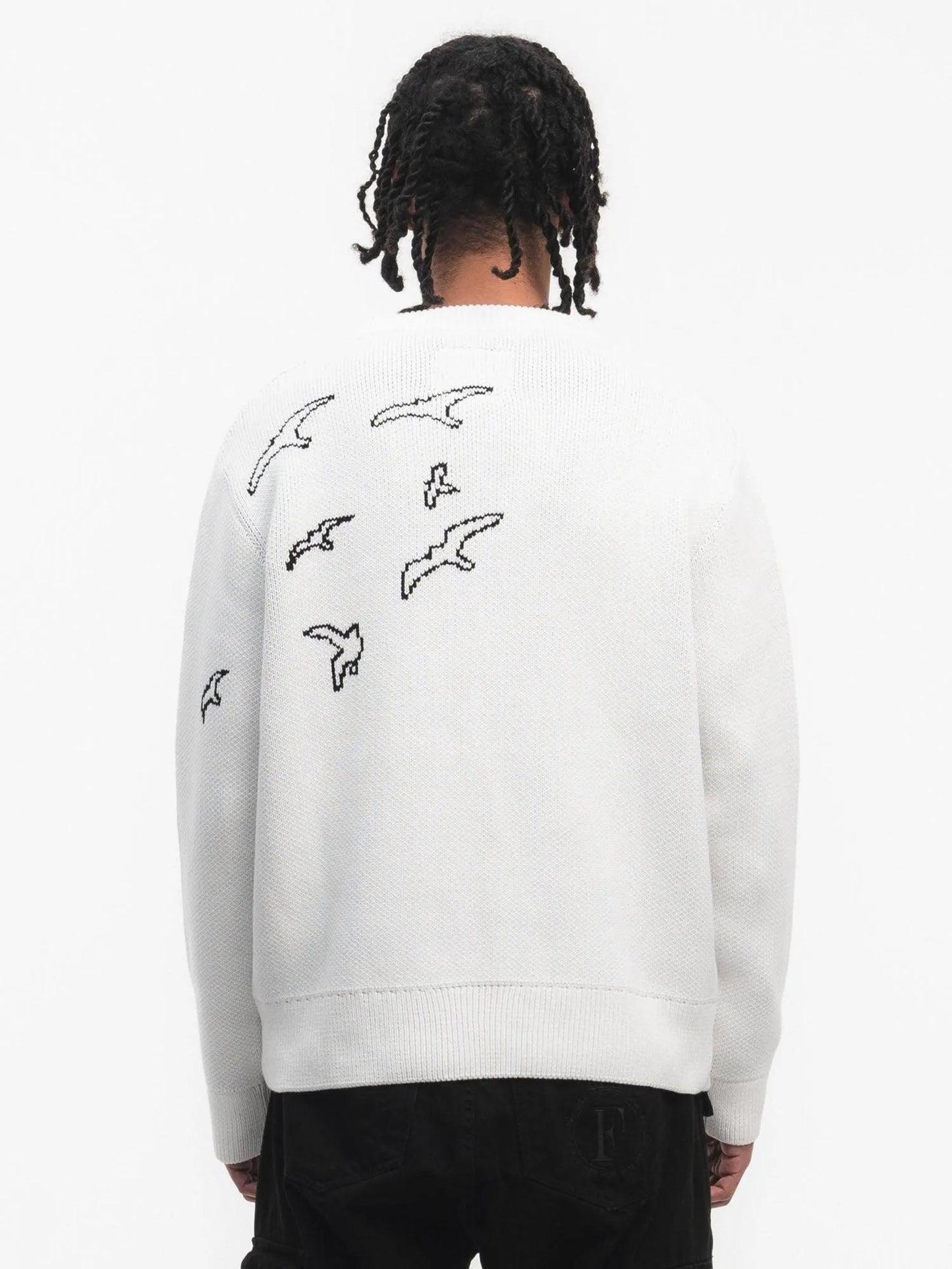 FINELLI Free Birds Knit Sweater White - HIDEOUT