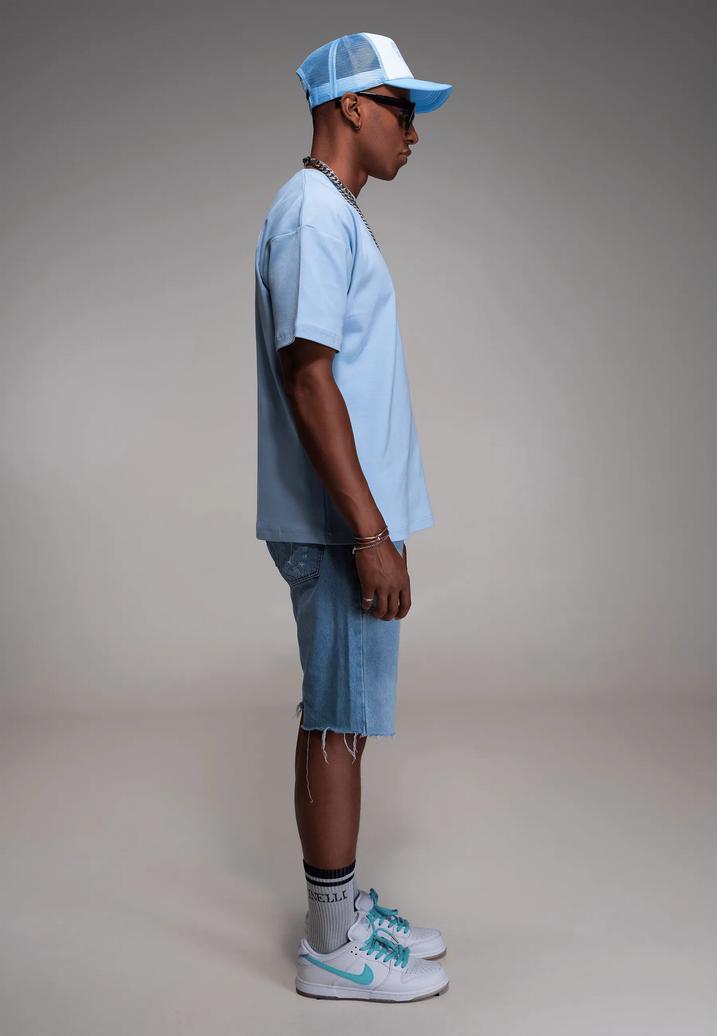 FINELLI T-Shirt Distorted Blue Logo - HIDEOUT