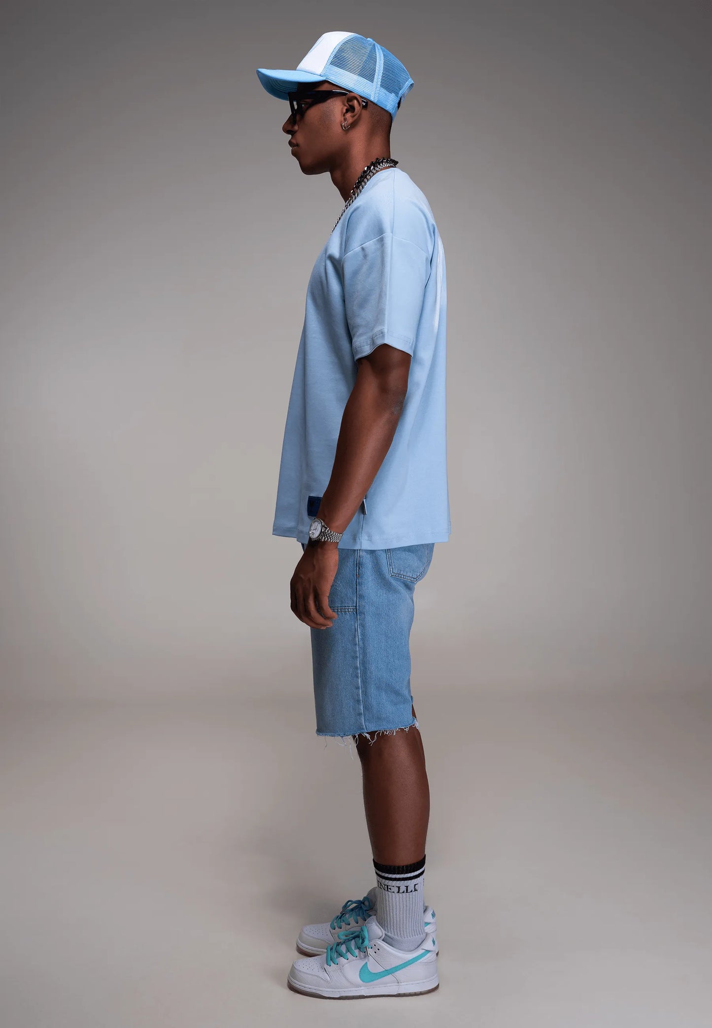 FINELLI T-Shirt Distorted Blue Logo - HIDEOUT