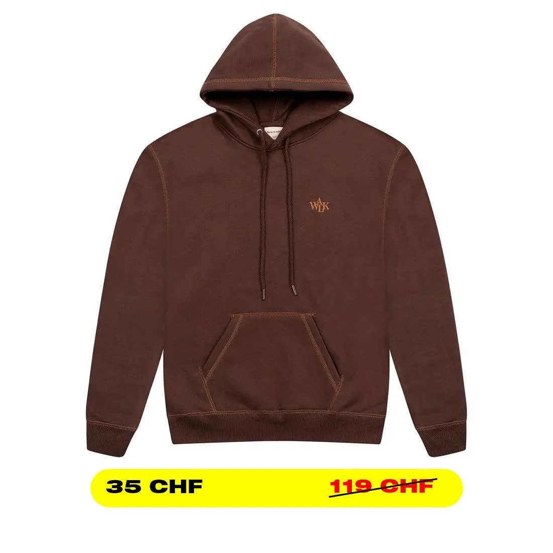 WALK IN PARIS HOODIE-OVERJET BRAUN