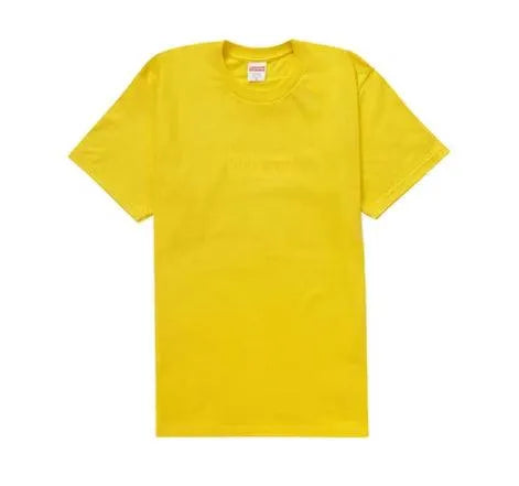 Supreme Supreme Tee Tonal Box Logo Yellow