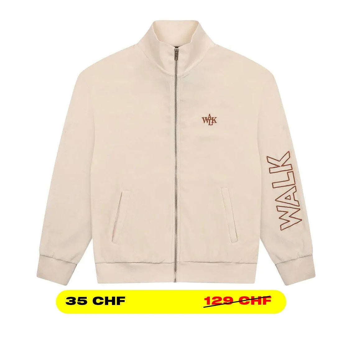 BEIGE SAMTJACKE WALK IN PARIS