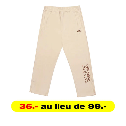 BEIGE SAMT-JOGGGERS WALK IN PARIS