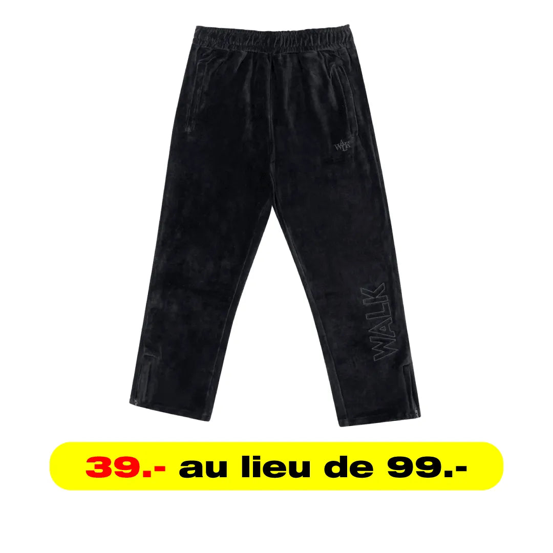 WALK IN PARIS JOGGING VELOURS NOIR - HIDEOUT