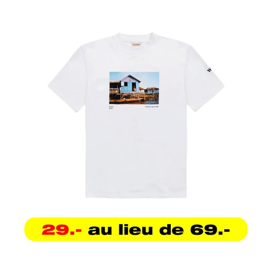 GEHEN SIE IN WEISS-T-SHIRT PARIS-BENIN