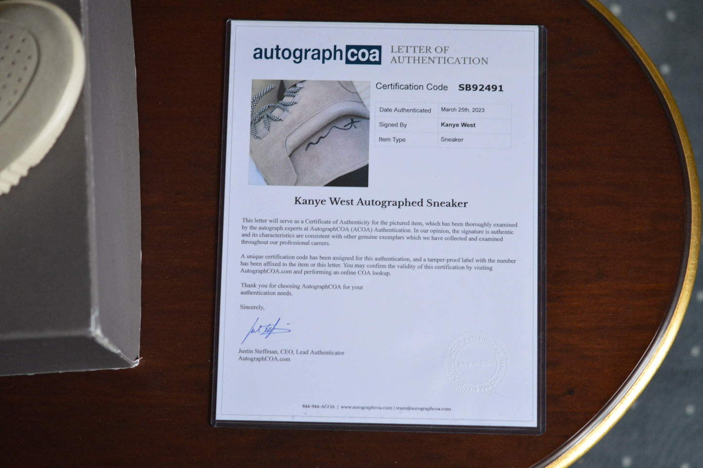 Yeezy 750 OG Light Brown (Signed by Kanye West) - HIDEOUT