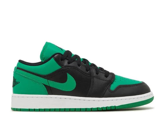 Air Jordan 1 Low Black Lucky Green (GS)