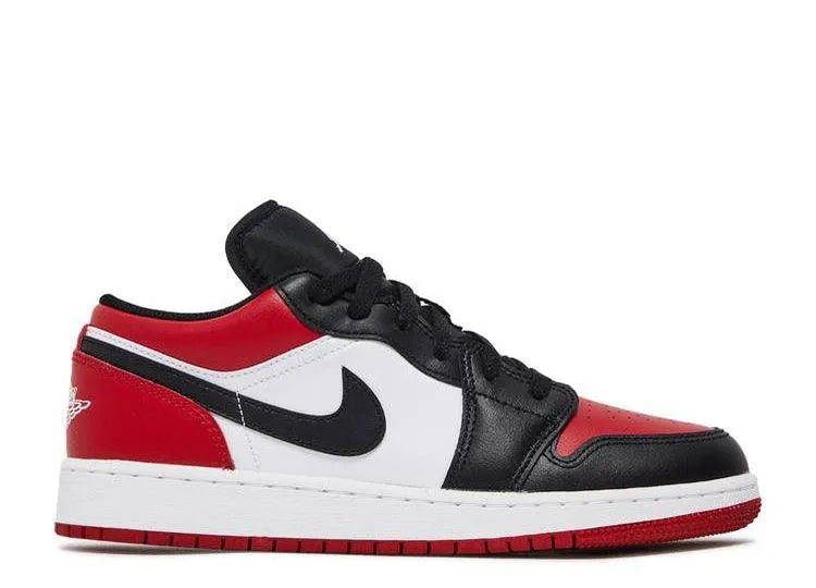 Air Jordan 1 Low Bred Toe (GS) - HIDEOUT