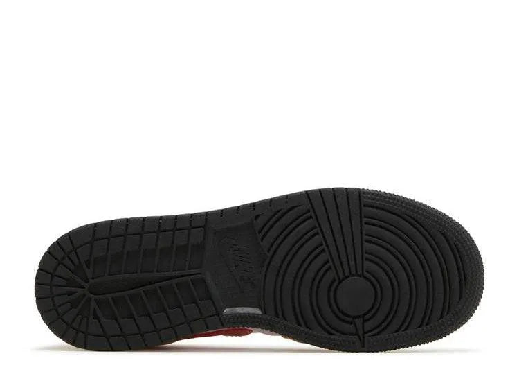 Air Jordan 1 Mid Beige Red (GS) - HIDEOUT