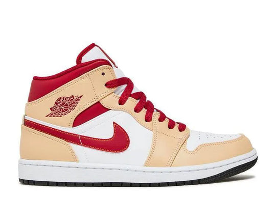 Air Jordan 1 Mid Beige Red