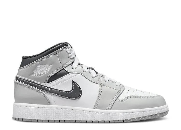 Air Jordan 1 Mid Light Smoke Grey Anthracite (GS) - HIDEOUT