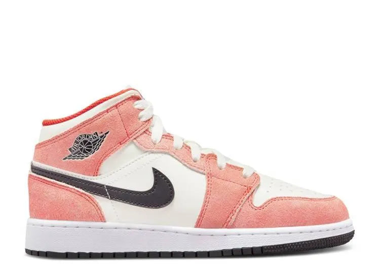 Air Jordan 1 Mid Orange Suede (GS) - HIDEOUT