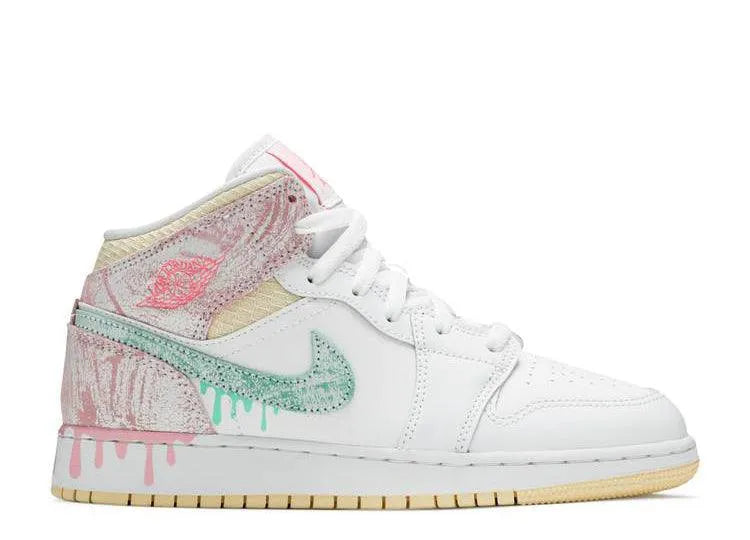 Air Jordan 1 Mid Paint Drip (GS) - HIDEOUT