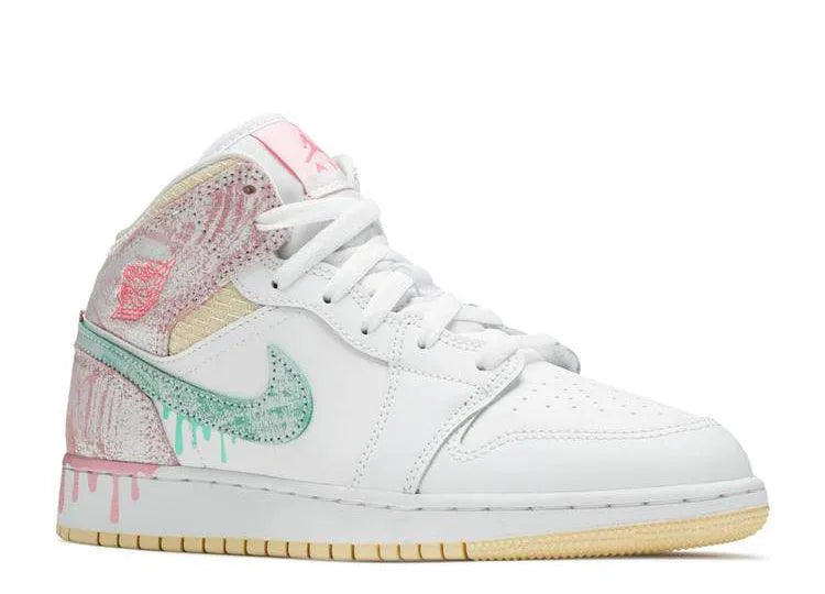Air Jordan 1 Mid Paint Drip (GS) - HIDEOUT