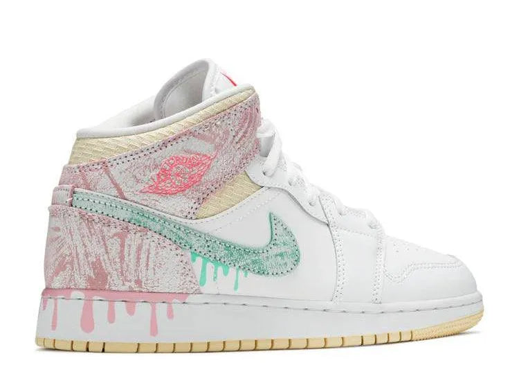 Air Jordan 1 Mid Paint Drip (GS) - HIDEOUT
