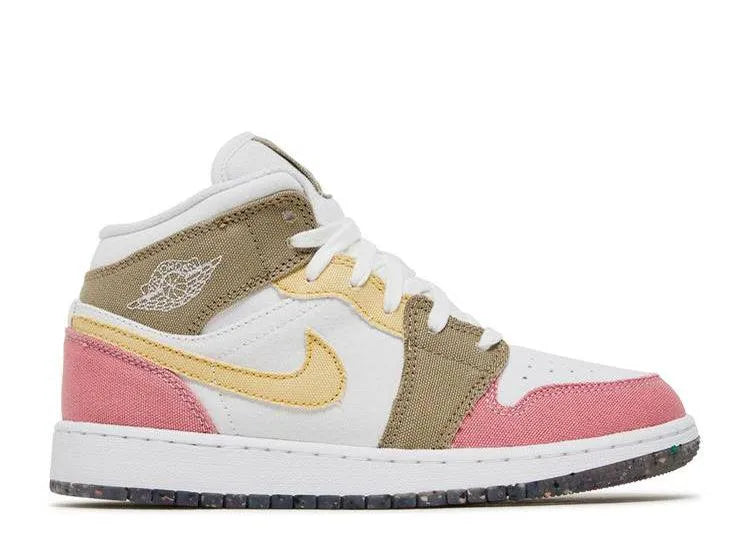 Air Jordan 1 Mid Pastel Vivid Green (GS) - HIDEOUT