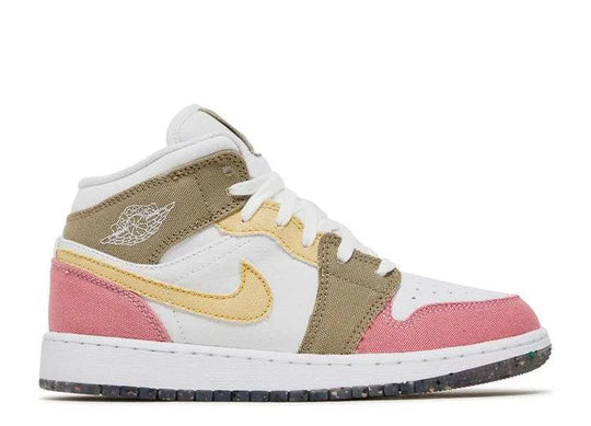 Air Jordan 1 Mid Pastel Vivid Green (GS)