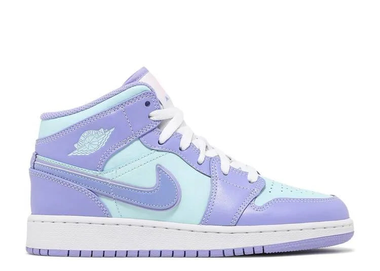 Air Jordan 1 Mid Purple Aqua (GS) - HIDEOUT