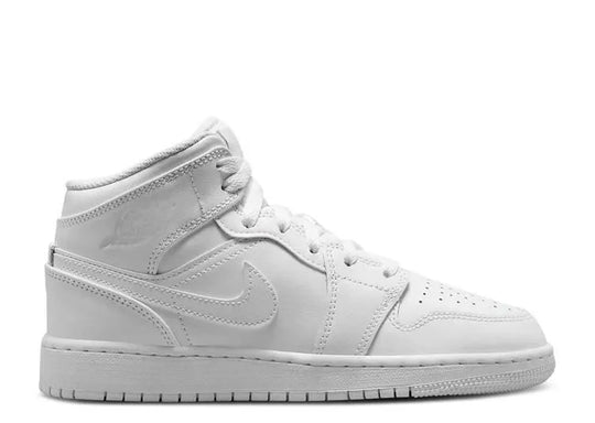 Air Jordan 1 Mid  Triple White 2023 (GS)