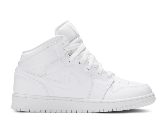 Air Jordan 1 Mid Triple White (GS)