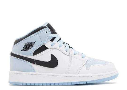 Air Jordan 1 Mid White Ice Blue (GS)