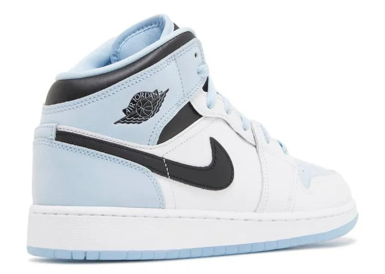 Air Jordan 1 Mid White Ice Blue (GS) - HIDEOUT