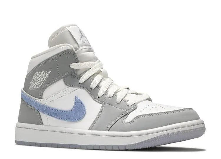 Air Jordan 1 Mid Wolf Grey Aluminium (W) - HIDEOUT