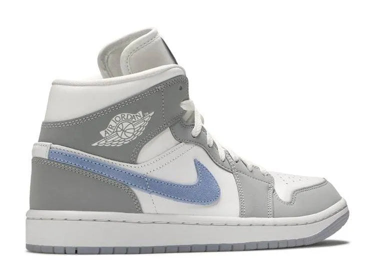 Air Jordan 1 Mid Wolf Grey Aluminium (W) - HIDEOUT