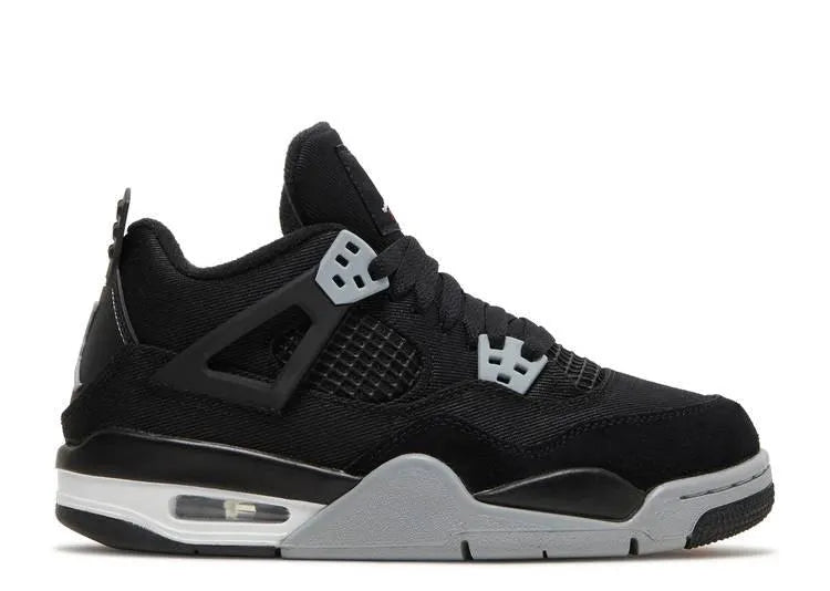 Air Jordan 4 Black Canvas (GS) - HIDEOUT