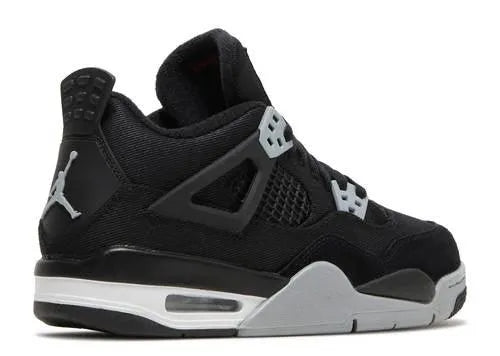 Air Jordan 4 Black Canvas (GS) - HIDEOUT
