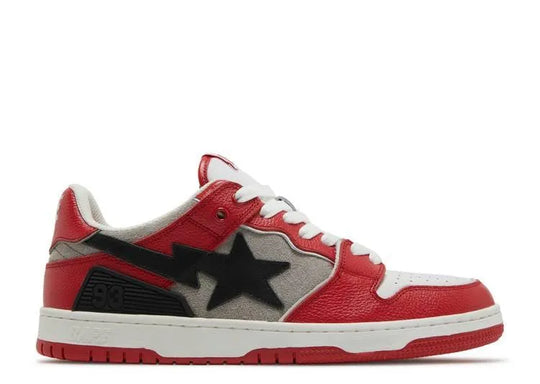 Bape SK8 Sta Red Grey