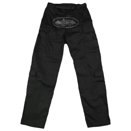 Corteiz Cargo Pants Black