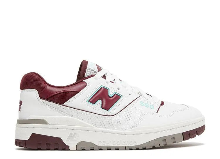 New Balance 550 Burgundy Turquoise - HIDEOUT