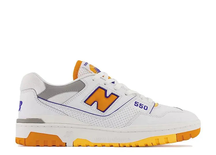 New Balance 550 White Vibrant Orange - HIDEOUT
