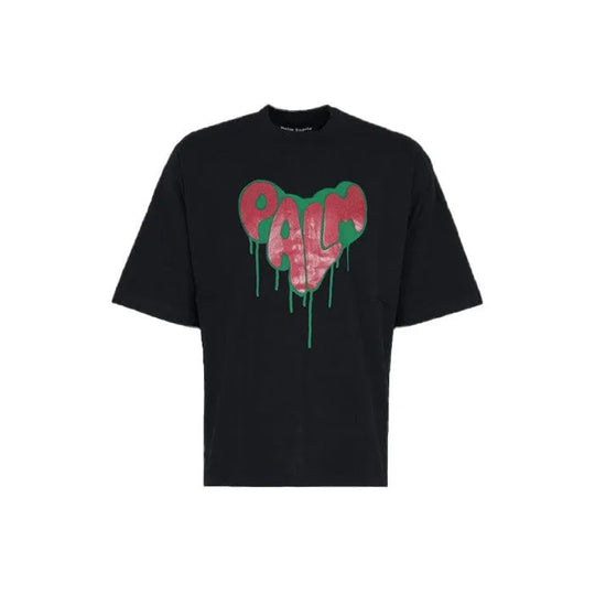 Palm Angels Bleed Oversize T-Shirt Schwarz