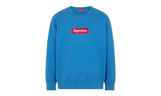 Supreme Crewneck Box Logo Blue FW22