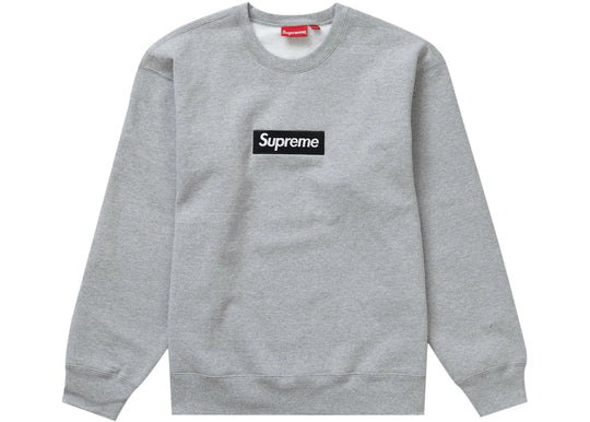 Supreme Crewneck Box Logo Grey FW22