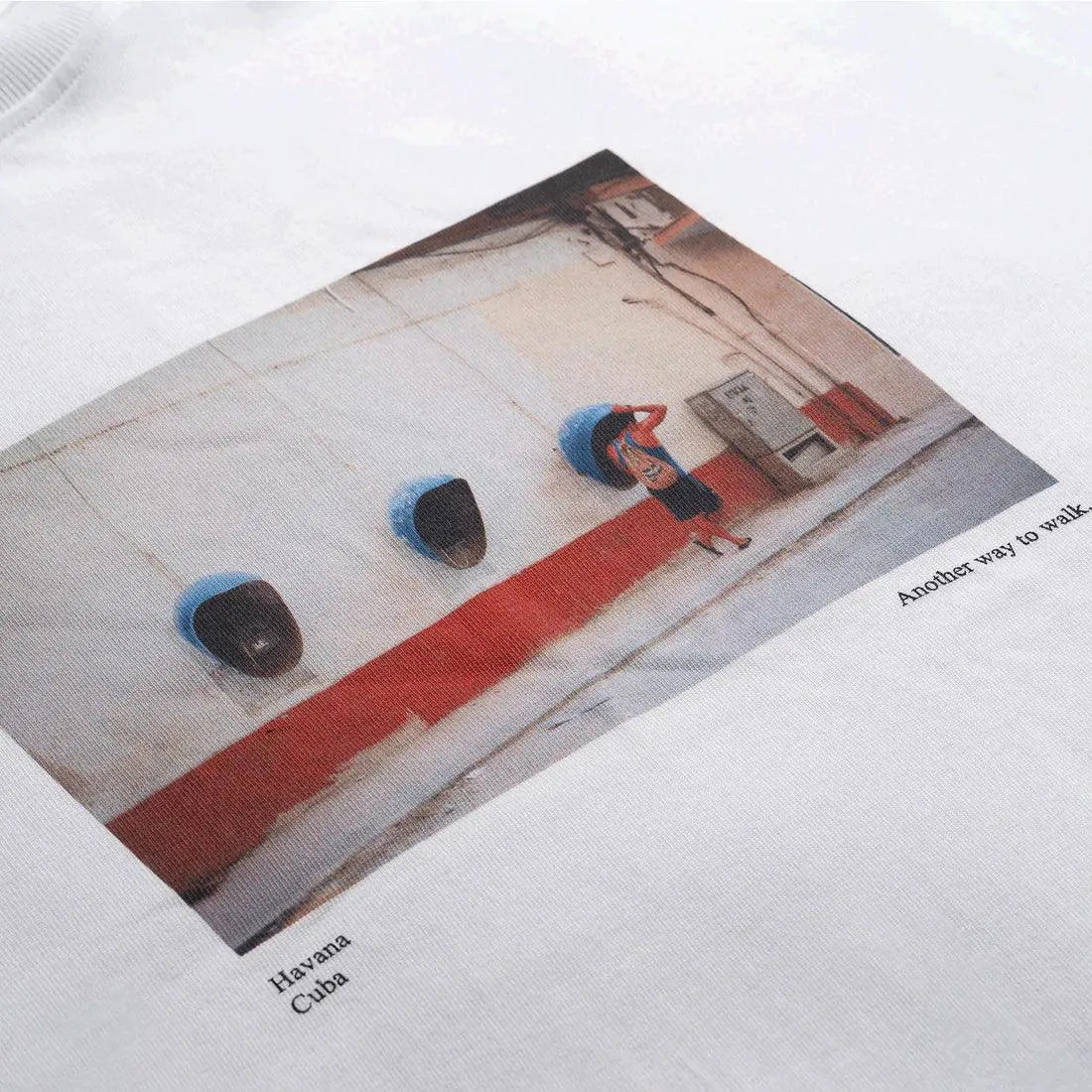 WALK IN PARIS T-SHIRT BLANC CUBA - HIDEOUT